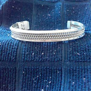 Sterling Silver Navajo designed & handmade women's bracelet